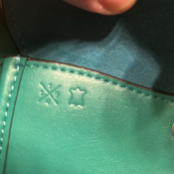 NWOT Coach Teal Crossbody Bag with Structured Design - Picture 10 of 11